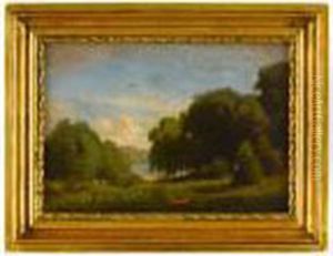 Landscape With Figure Beside A Lake Landscape With Figure Beside A Lake