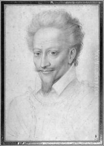 Henri I de Bourbon (1552-88) Prince de Conde by (studio of) Clouet