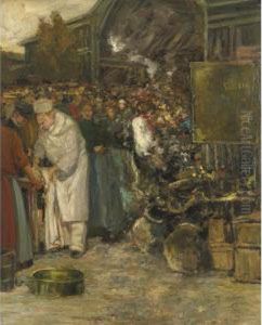 At The Marketplace by Gaston Hochard
