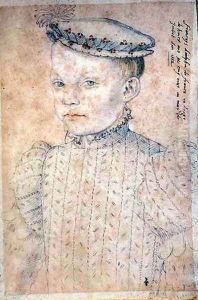 Portrait of Francis II (1544-60) as Dauphin of France at the age of Eight, 1552 by (studio of) Clouet