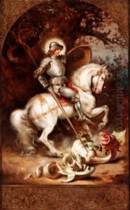 St George And The Dragon by Daniel Hock