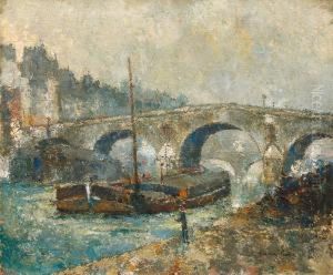 Le Pont Marie A Paris by Pierre Hode