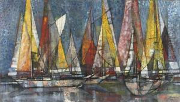 Yachts In A Harbour - view 1