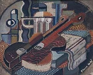 Naturaleza Muerta Con Guitarra by Pierre Hode