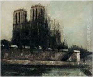 Paris, Notre-dame Vue Des Quais by Pierre Hode