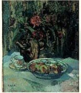 Nature Morte Aux Fleurs Et Aux Fruits by Pierre Hode