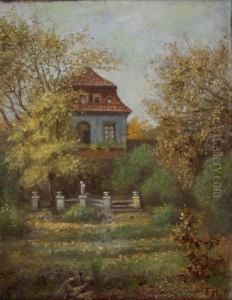 Sonniger Herbsttag Im Park Des Richard Wagner Museums by Ernst I Hodel
