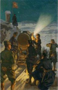 Kanoniere Am Geschutz by Ernst I Hodel