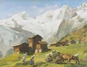 "saas Fee". by Ernst I Hodel