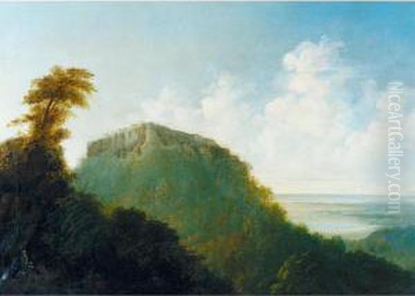 The South-east View Of Bijaigarh, Uttar Pradesh, With Figures In The Foreground - view 1