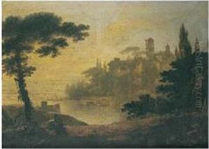 A View Of An Italianate Coastline by William Hodges