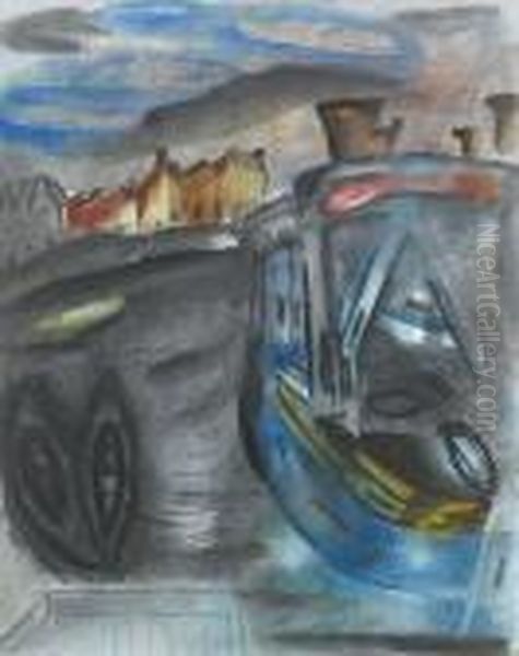 Blue Barges - view 1