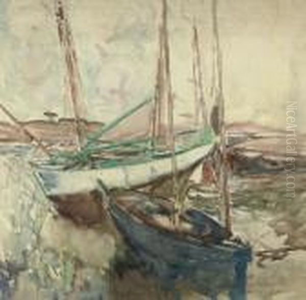 Sailing Boats At Low Tide - view 1
