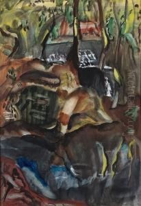 River Tone, Somerset by Frances Mary Hodgkins