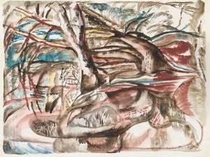 River Tone, Somerset by Frances Mary Hodgkins