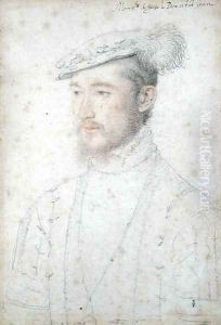 Portrait of Francois of Lorraine (1520-63) 2nd Duke of Guise, c.1550 by (studio of) Clouet