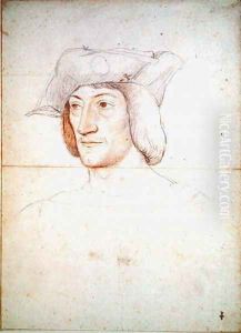 Portrait presumed to be Charles de Bourbon (1490-1527) c.1519 by (studio of) Clouet