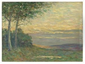 Evening, Nutley, New Jersey. by Arthur Hoeber