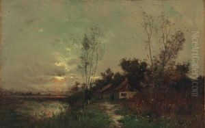 The Evening Glow by Arthur Hoeber