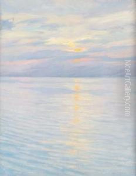 Lake Michigan Sunset - view 1