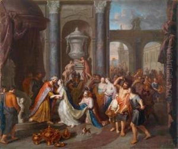 Daszusammentreffen Der Konigin Von Saba Und Konig Salomos - view 1