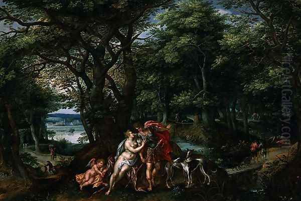 Venus and Adonis in a Wooded Landscape, 1607 - view 1
