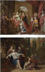 King David And Bathsheba by Gerard Hoet