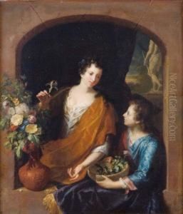 Marche Aux Fleurs by Gerard Hoet