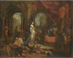 The Queen Of Sheba Before King Solomon