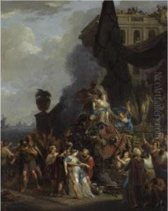 The Sacrifice Of Iphigenia by Gerard Hoet