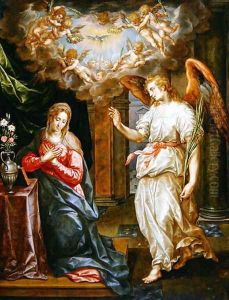 The Annunciation by Hendrick De Clerck