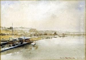 [la Tamise A Londres] by Emile Hoeterickx