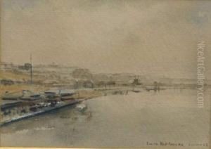Les Quais A Londres by Emile Hoeterickx