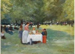 Bruxelles, Gouter Dans Un Parc