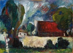 Worpsweder Landschaft by Bernhard Hoetger
