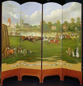 The Start of the Race for the Clarence Gold Cup at Hampton, Wednesday 21st June, 1815 by Henry Bernard Chalon