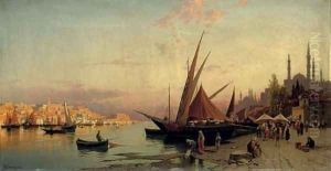 The Bosphorus, Constantinople by Hermann David Solomon Corrodi