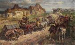 Heereszug Im Bauernkrieg by Anton Hoffmann