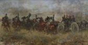 Bayerische Reiterei Im
Angriff. by Anton Hoffmann