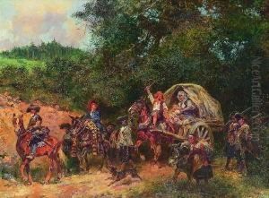 Zigeunerlager by Anton Hoffmann