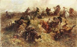 Skirmisch
Oil On Canvas by Anton Hoffmann