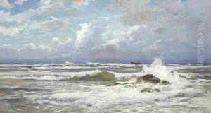 Stormy Seas by Hermann David Solomon Corrodi