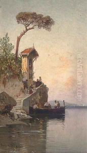 A fisherman's vigil by Hermann David Solomon Corrodi