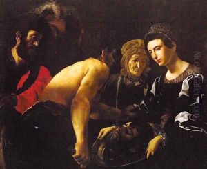 Salome 1615-20 by Giovanni Battista Caracciolo