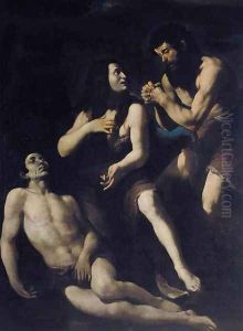 Lamentation of Adam and Eve on the Dead Abel by Giovanni Battista Caracciolo