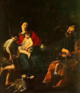 The Rest on the Flight into Egypt by Giovanni Battista Caracciolo