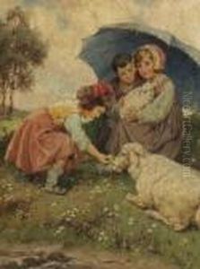 Kinder Mit Schafen Auf Der
Sommerwiese. by Rudolf Alfred Hoger