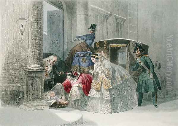 A Good Deed, from Les Modes Parisiennes c.1860 - view 1