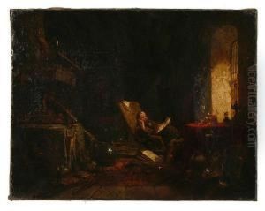 The Alchemist In His Laboratory by Charles Hoguet