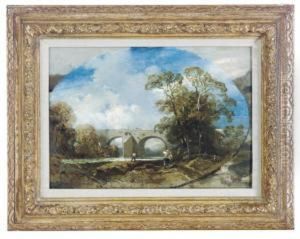 Fisherman By A Bridge